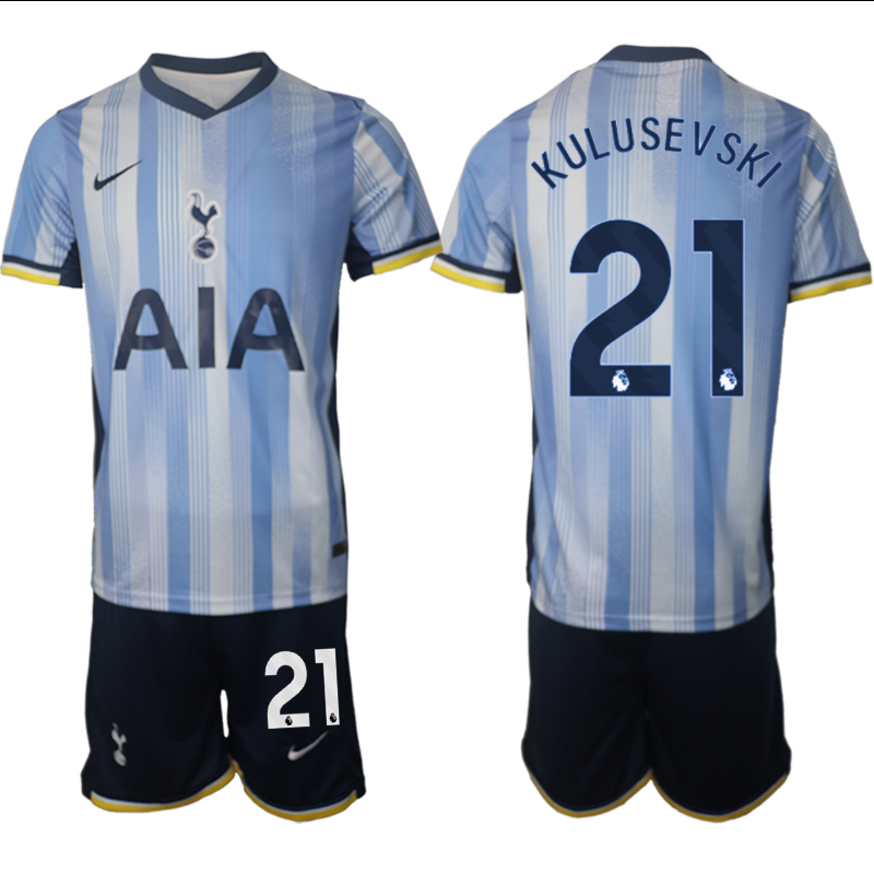 Men 2024-2025 Club Tottenham away Blue 21 Soccer Jersey